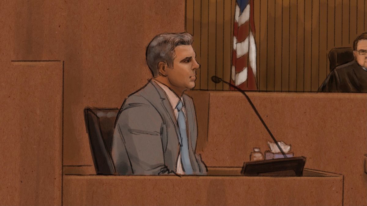 Former Police Officer Thomas Lane appears before U.S. District Judge Magnuson during his trial in the killing of George Floyd in federal court in St. Paul, Minn., on Monday, Feb. 21, 2022. The former Minneapolis police officer charged with violating George Floyd