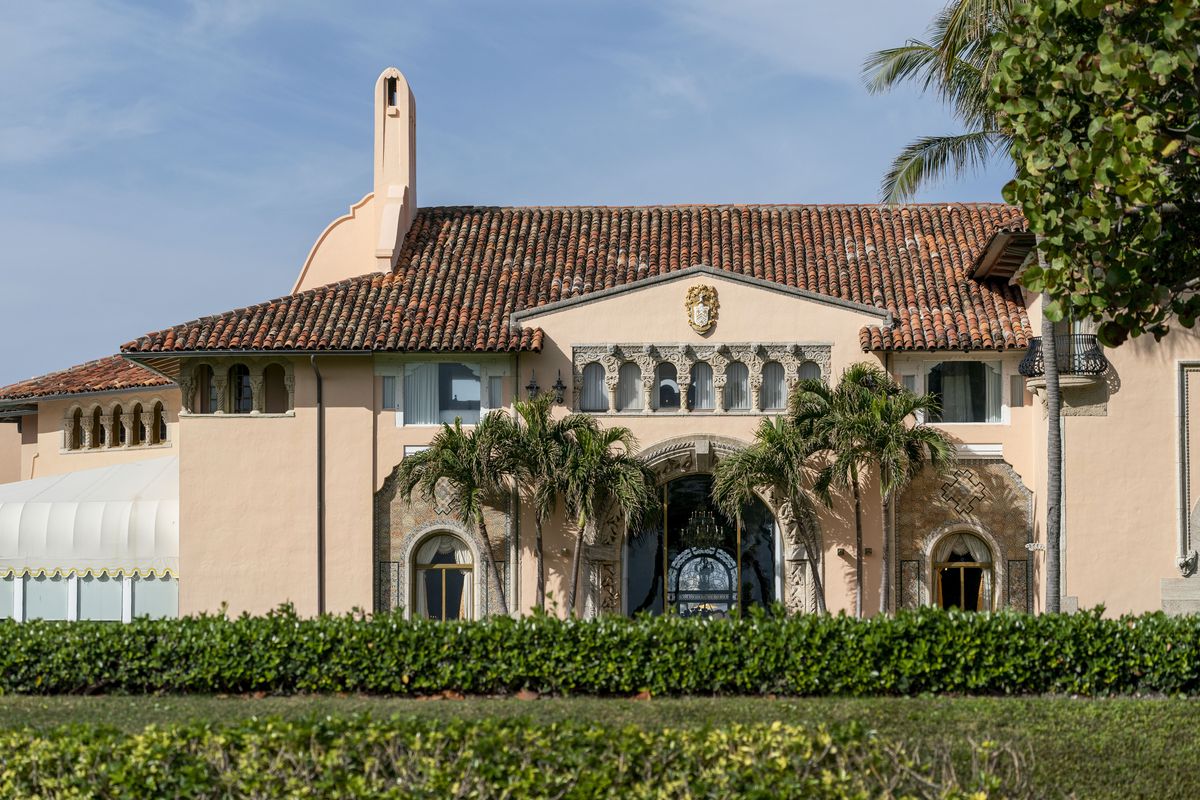 FILE - In this Monday, Jan. 18, 2021, file photo, is Mar-a-Lago in Palm Beach, Fla. Former President Donald Trump has been living at his Mar-a-Lago club since leaving office last week — a possible violation of a 1993 agreement he made with the Town of Palm Beach that limits stays to seven consecutive days. Town Manager Kirk Blouin said in a brief email Thursday, Jan. 28, that Palm Beach is examining its options and the matter might be discussed at the town council