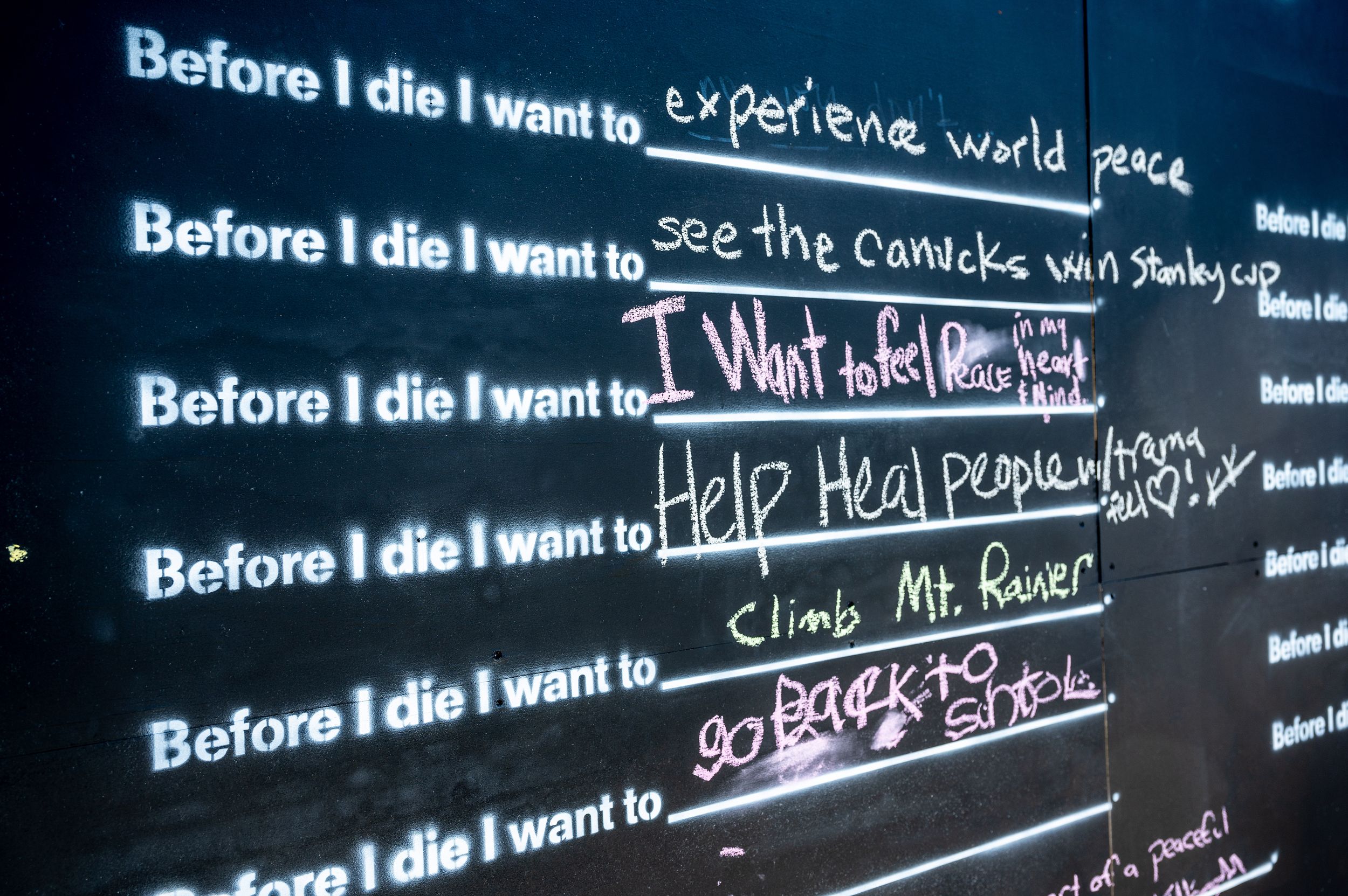 Before I Die Wall Brings Community Connection In Riverfront Park The Spokesman Review