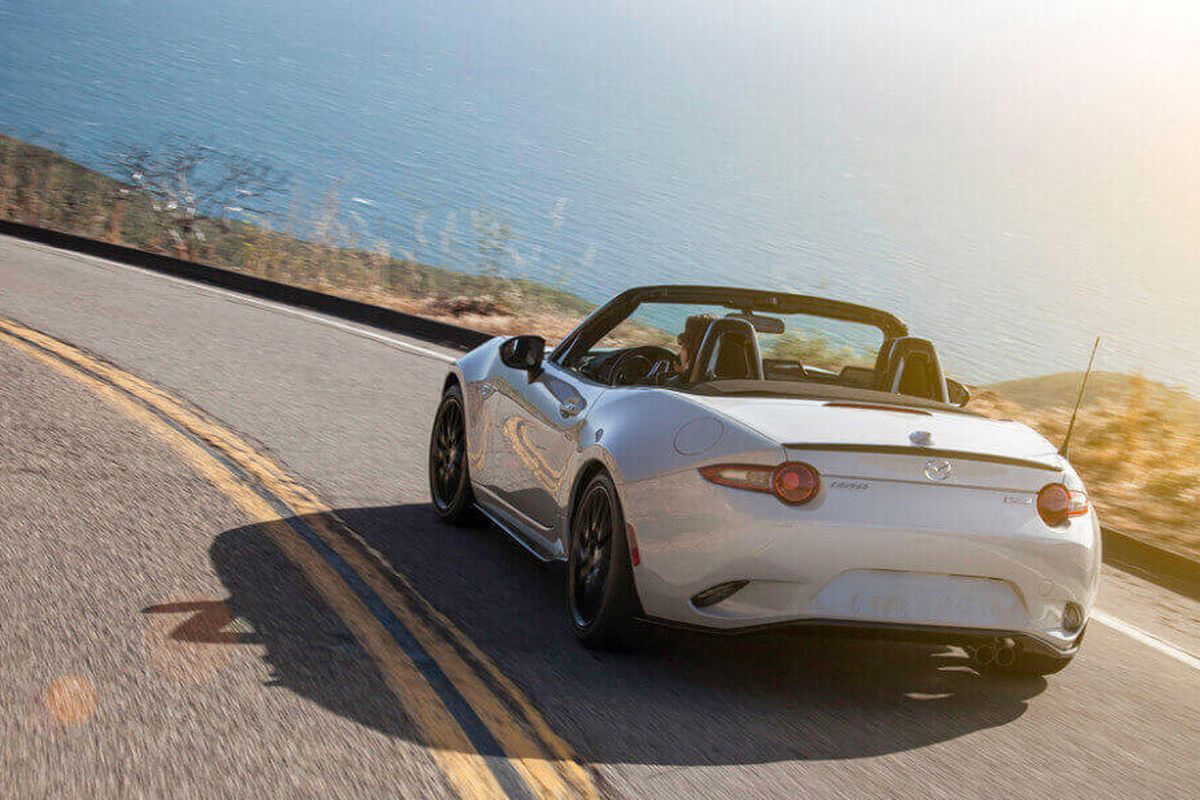 The Miata goes where you point it, without hesitation, absent the twitchiness that sometimes affects aggressively tuned sports cars. (Miata)