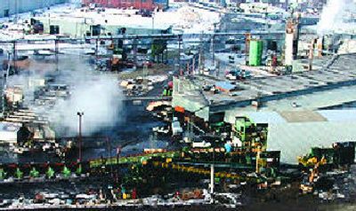 It's a new start for this plywood plant in Omak.
(Courtesy of Colville Indian Plywood and Veneer / The Spokesman-Review)