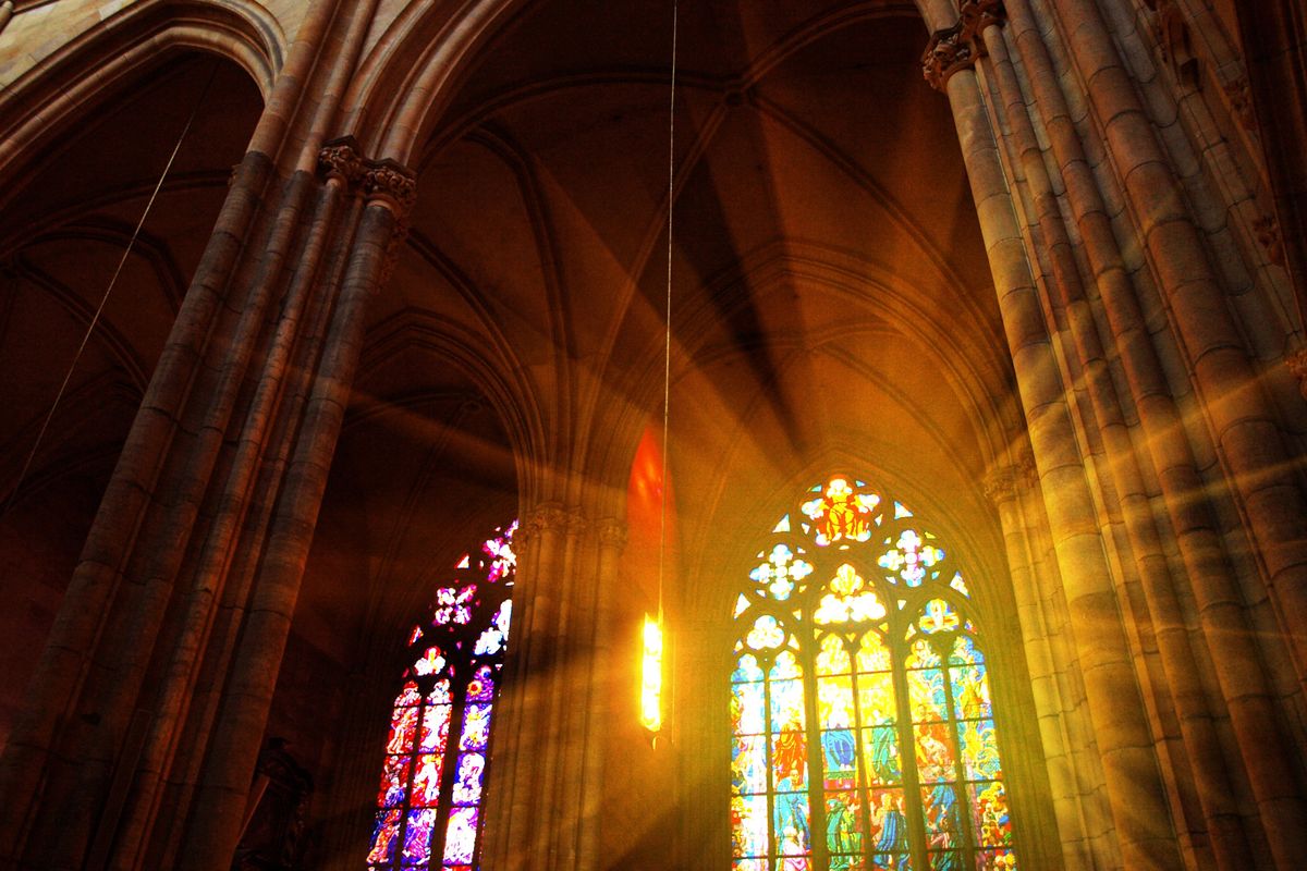 The interior of St. Vitus Cathedral in Prague.  (Getty Images)