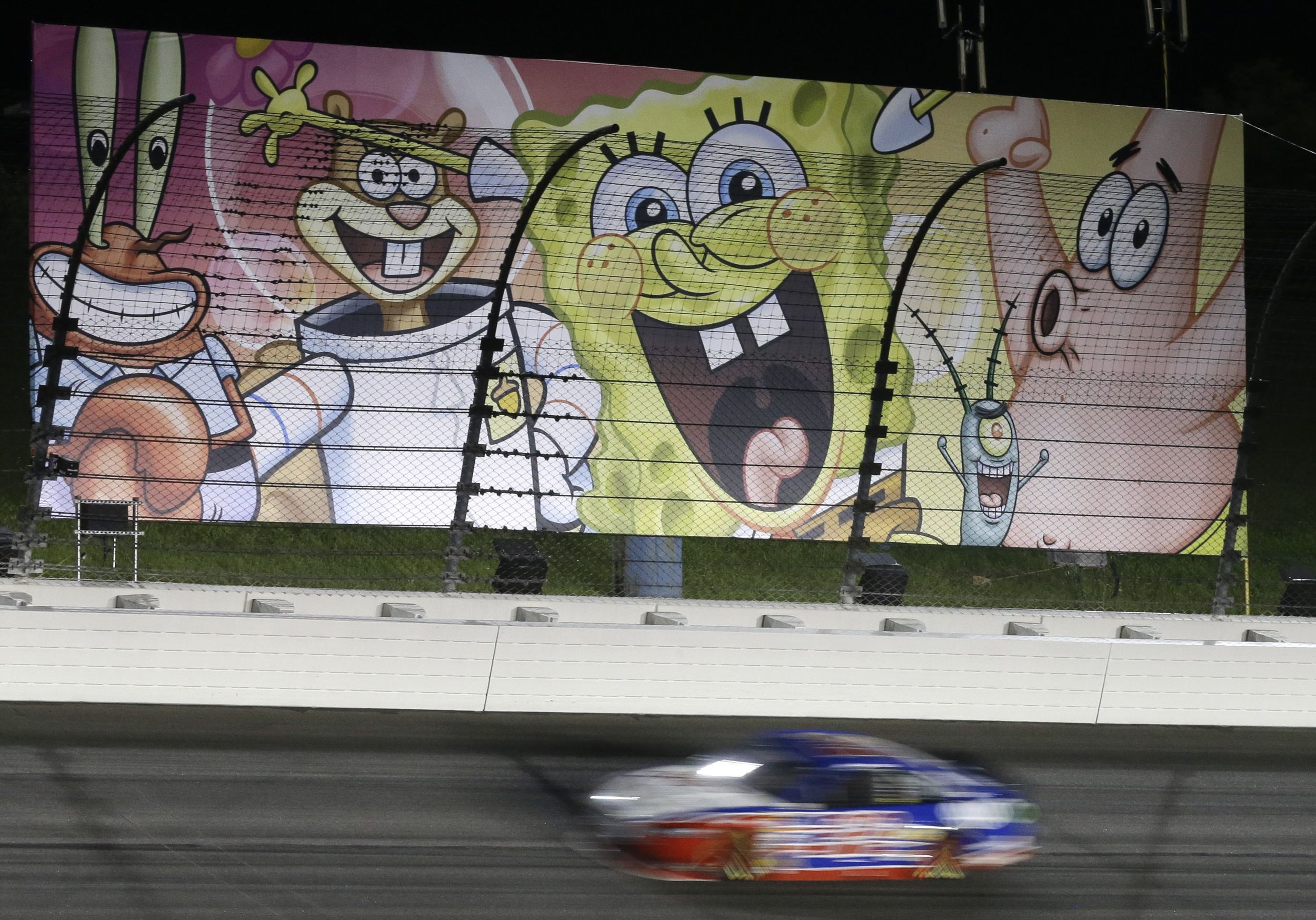 Jimmie Johnson takes rain-delayed SpongeBob SquarePants 400 - The