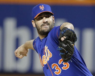 New York Mets pitcher Matt Harvey said he’s open to talking about a long-term contract. (Julie Jacobson / Associated Press)