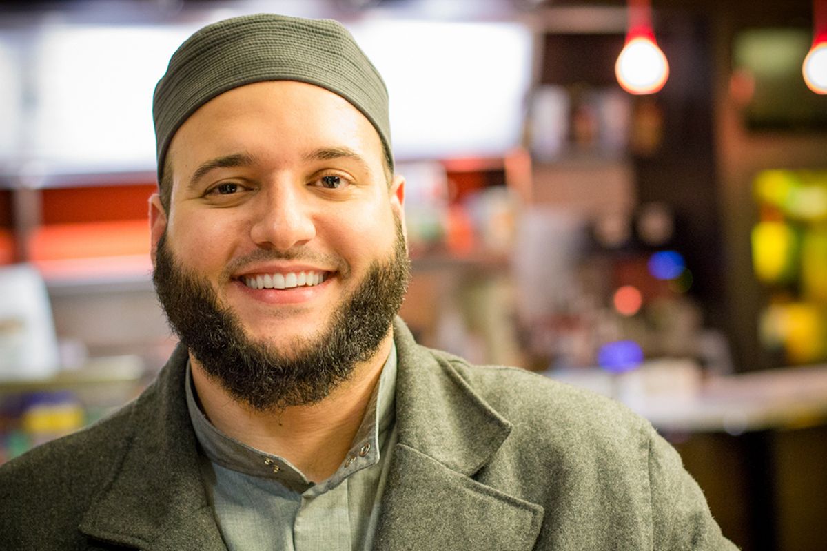 Qasim Hatem, formerly a rugged football standout at Mead High and the University of Washington, now is an Islamic scholar teaching peace and tolerance.