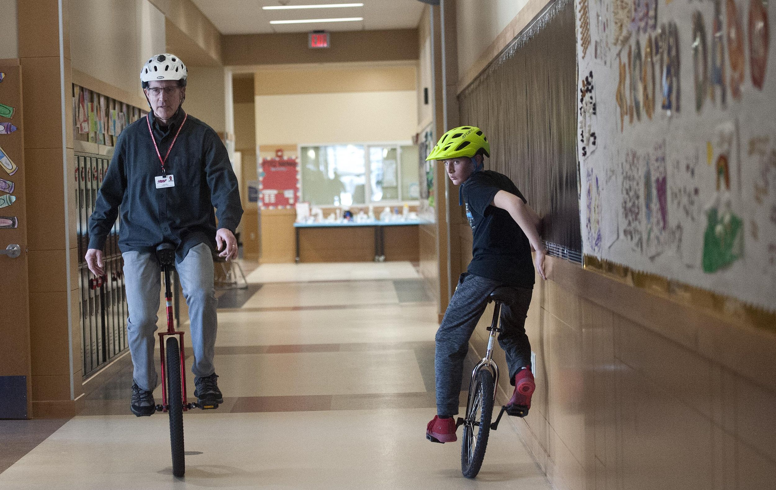Jefferson Elementary unicycle class March 20, 2019 The SpokesmanReview
