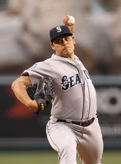 M’s starter Jason Vargas benefited from early run support. (Associated Press)