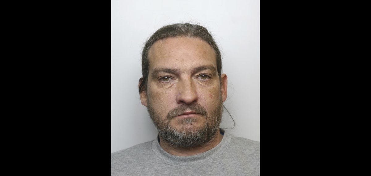 This photo issued by Wiltshire Police on Friday, July 10, 2020 shows Mark Royden, who has been jailed for attempting to steal a version of the Magna Carta which he believed was a fake. A U.K. judge has sentenced a man to four years for attempting to steal one of the original copies of the Magna Carta from Salisbury Cathedral in England. Mark Royden, from Canterbury, Kent, was convicted Friday of using a hammer to try to smash the security case holding the document in late 2018.  (HOGP)