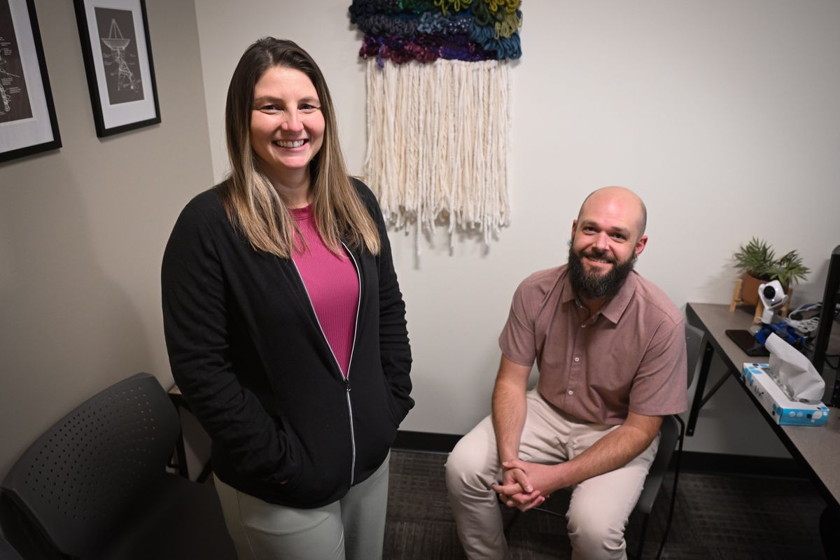 Dr. Katie Kist and Dr. Ned Atwood are the two child psychiatrists employed at Frontier Behavioral Health in Spokane, shown Wednesday.  (Jesse Tinsley/THE SPOKESMAN-REVIEW)