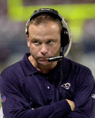 
Scott Linehan gets serious. 
 (Associated Press / The Spokesman-Review)