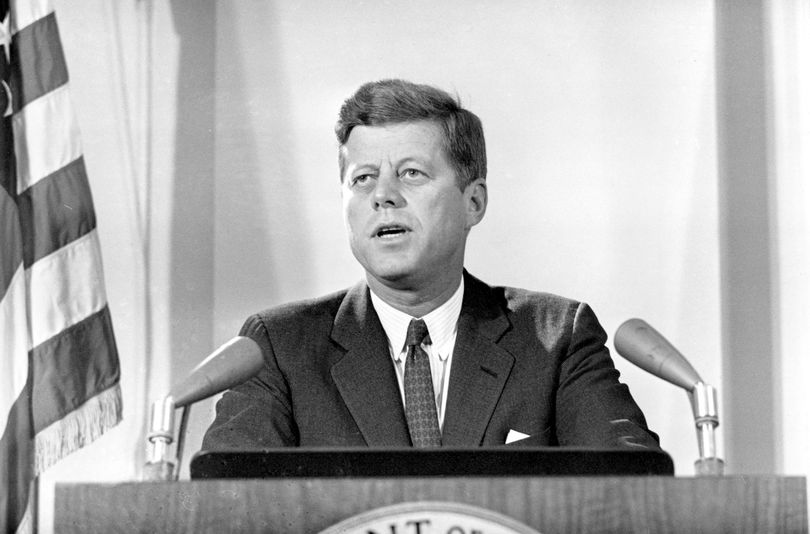 President Kennedy in Cuban Missile Crisis (Associated Press)