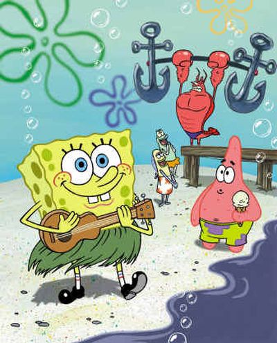 
 SpongeBob Squarepants is seen with friend Patrick, holding the ice-cream cone, in an episode of the cartoon.
 (BPI Photo / The Spokesman-Review)