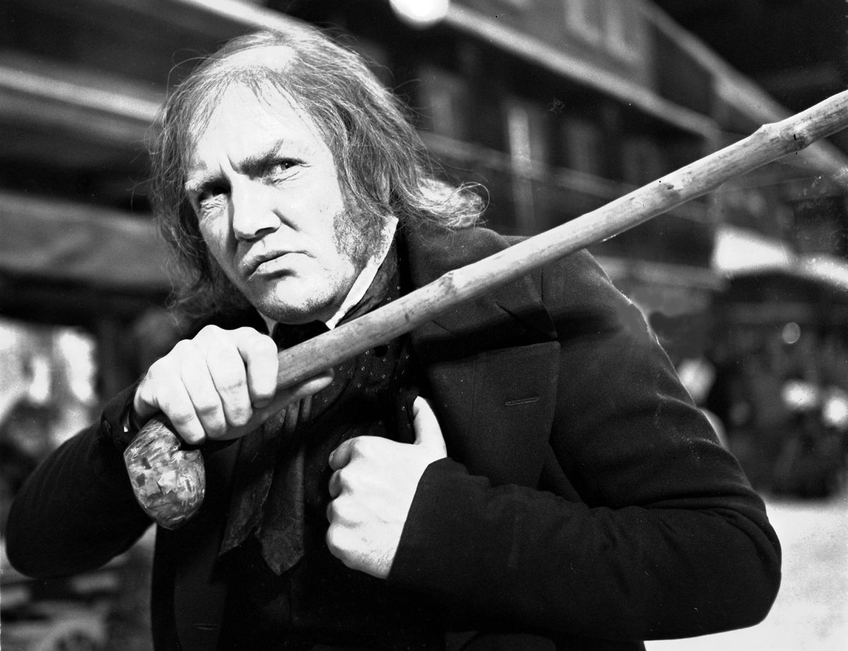 British actor Albert Finney  plays the title role of “Scrooge” at Shepperton Studios, near London, in 1970. (Bob Dear / The Spokesman-Review)