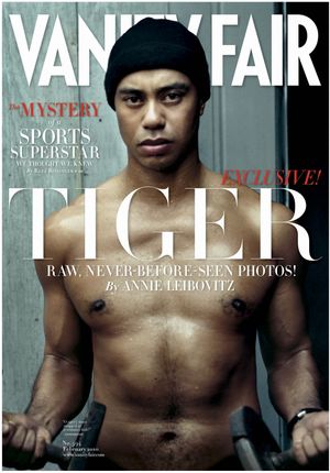 In this image released by Vanity Fair, golfer Tiger Woods is shown on the cover of the February 2010 issue of "Vanity Fair" magazine which goes on sale nationwide on Jan 12. (Annie Leibovitz / Vanity Fair)