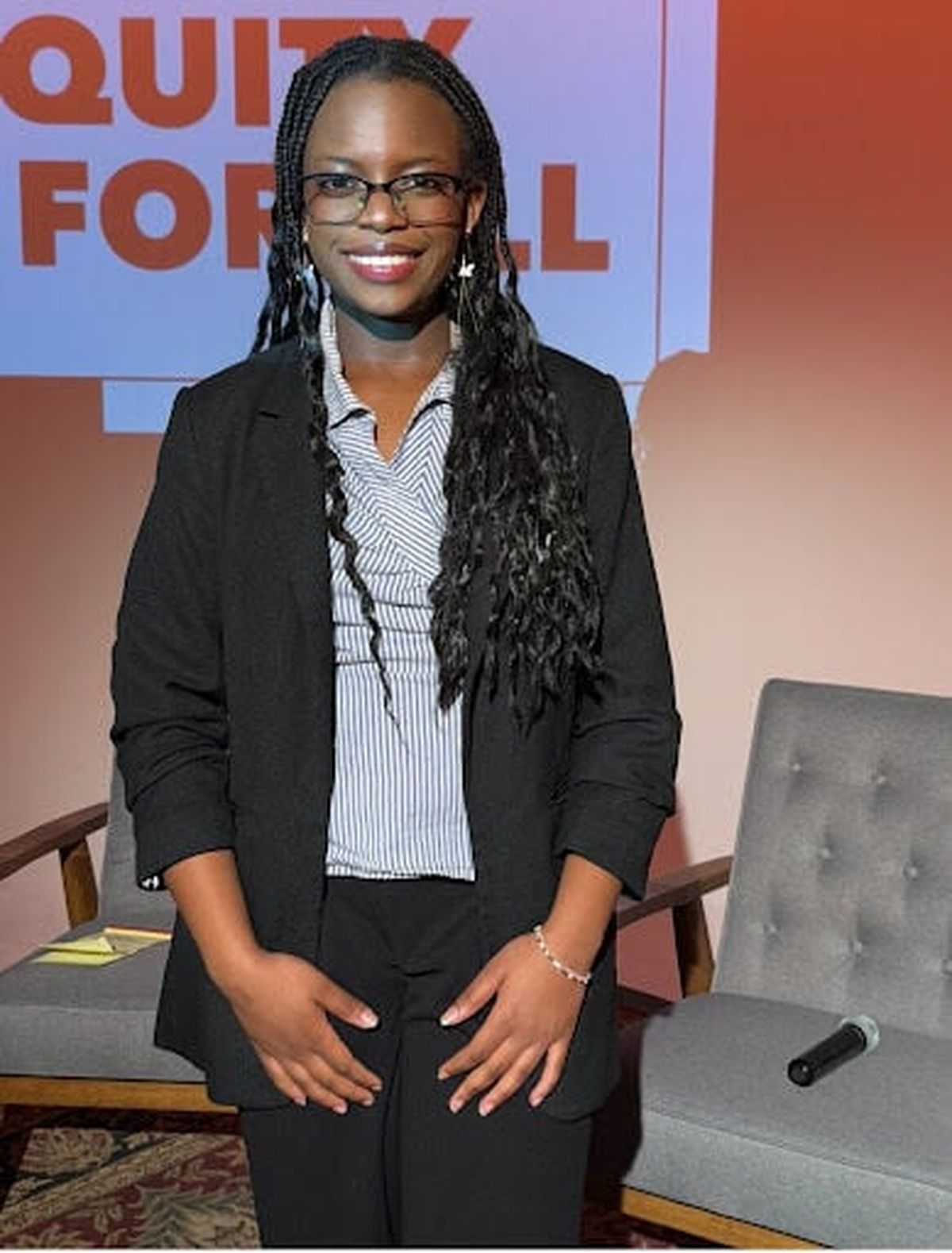 Nikita Habimana at the YWCA’s Equity for All Summit.  (Courtesy)