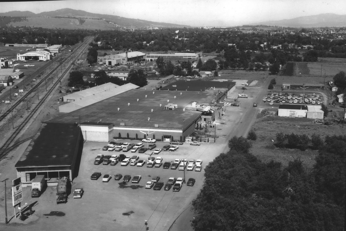 1967: The Columbia Lighting factory was acquired by American Sign and Indicator Corp. for about $500,000 for its new national home office. Columbia, a manufacturer of light fixtures, moved in around 1952.  (Spokesman-Review archives)