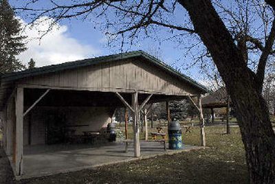 
Rathdrum Lions Club has offered materials and labor to build a new pavilion to replace this aging kitchen and shelter building in Rathdrum City Park. 
 (Kathy Plonka / The Spokesman-Review)