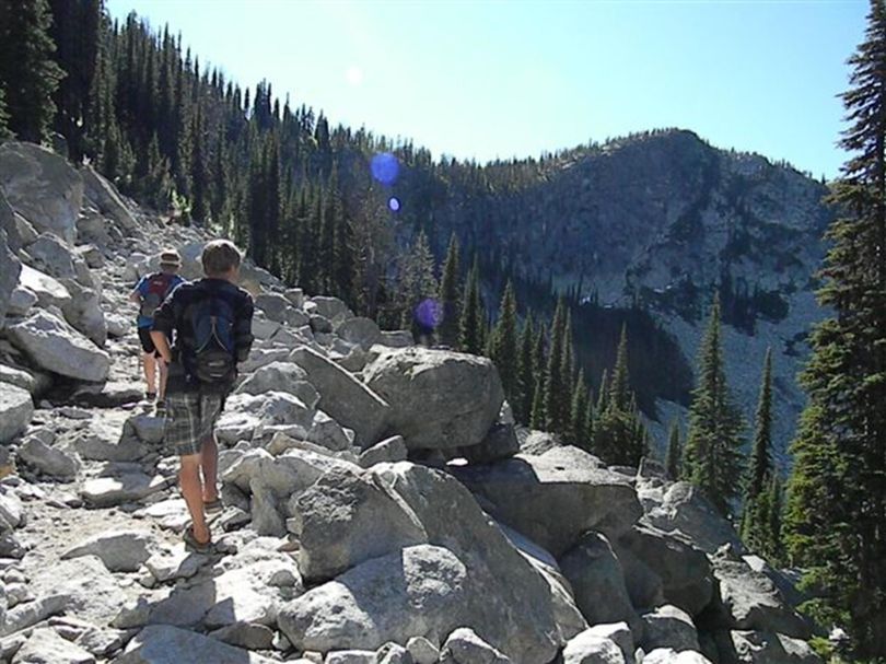 Hiking from Pyramid Lake to Ball Lake in the Idaho Selkirk Mountains (Nancy Dooley / Idaho Conservation League)