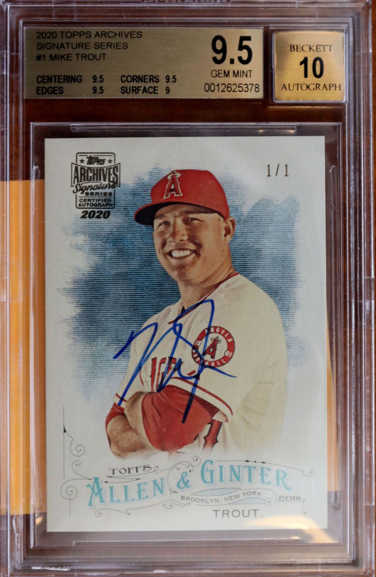 Mike Trout autographed rookie card sells for nearly $1 million at auction