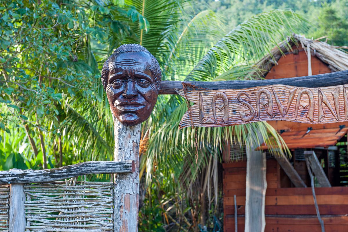 La Savane des Esclaves in the resort town of Trois Ilets on Martinique is a working farm that replicates a post-slavery indigenous village with traditional houses built of palisades wood with beaten earth floors and cane-leaf roofs. (Dreamstime)
