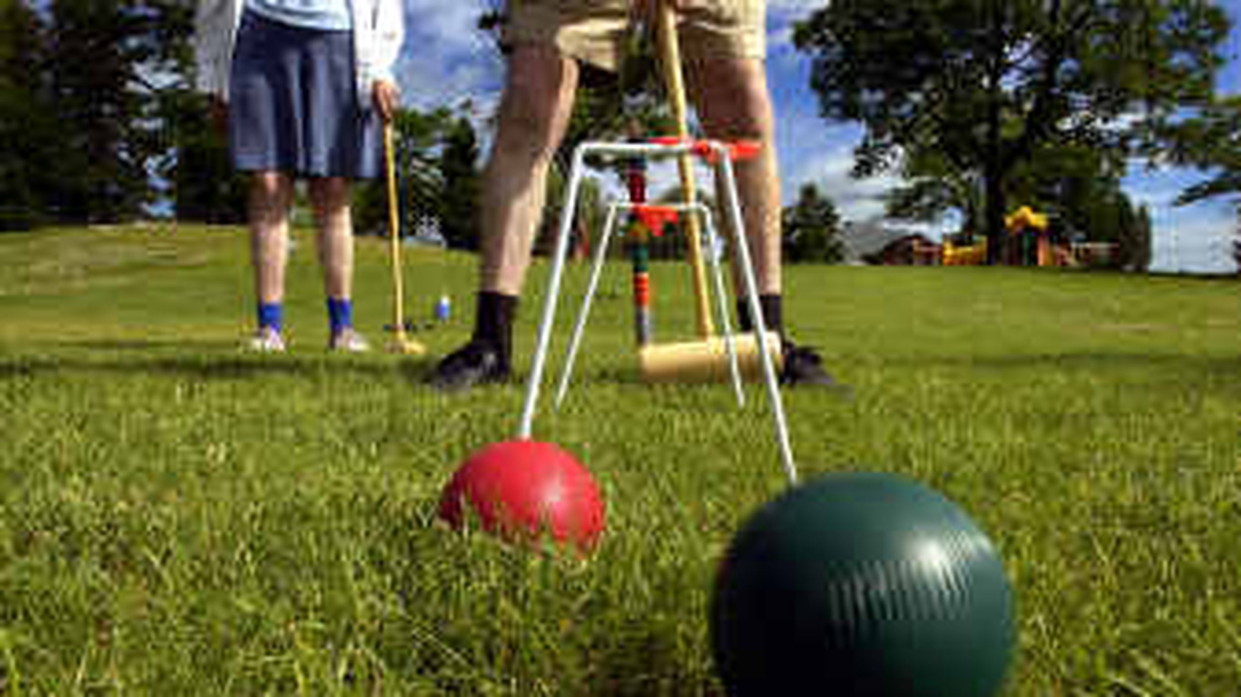 Whack the balls through the wickets for party fun The Spokesman