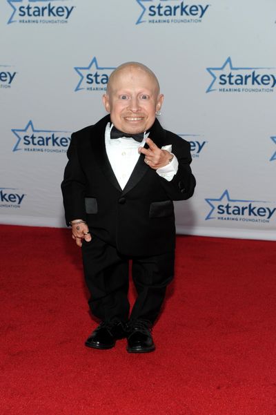 Actor Verne Troyer is seen on the red carpet at the Starkey Hearing Foundation’s “So the World May Hear” Awards Gala on Sunday, July 20, 2014 in St. Paul, Minn. (Diane Bondareff / Invision/AP)