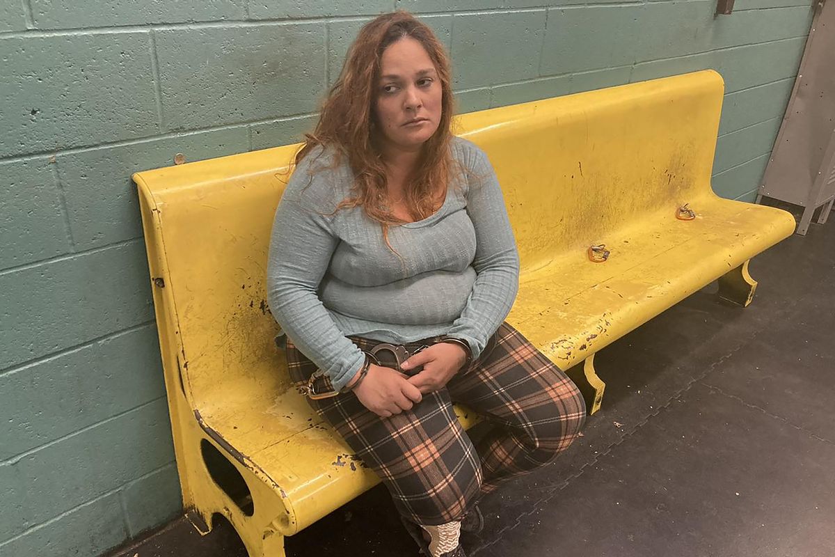 Trista Fullerton, 36, allegedly violated a court order of custody for her eight children, as well as the terms of her probation for a domestic violence conviction.    (Anderson Police Department/TNS)