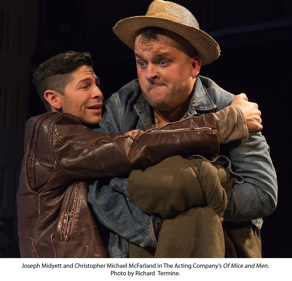 Joseph Midyett and Christopher Michael McFarland in The Acting Company’s “Of Mice and Men.”
