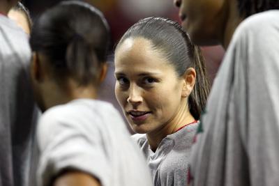 Sue Bird has increased her scoring average in recent games.  (Associated Press / The Spokesman-Review)