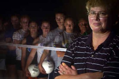 
A lot of young women have lined up in support of Irene Matlock in the last 18-plus years to get the Community Colleges of Spokane volleyball coach on the verge of 700 wins.
 (Jed Conklin / The Spokesman-Review)