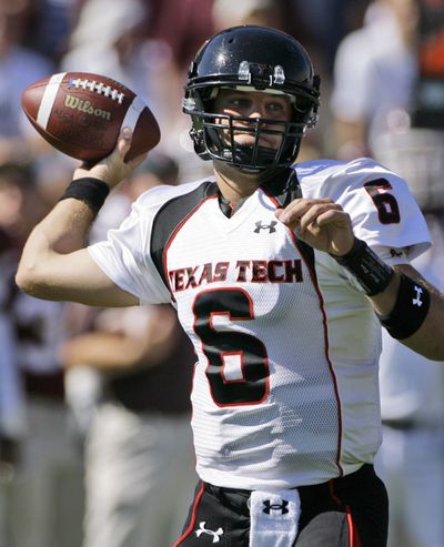 Graham Harrell spoke Mike Leach’s language at Texas Tech. (Associated Press)