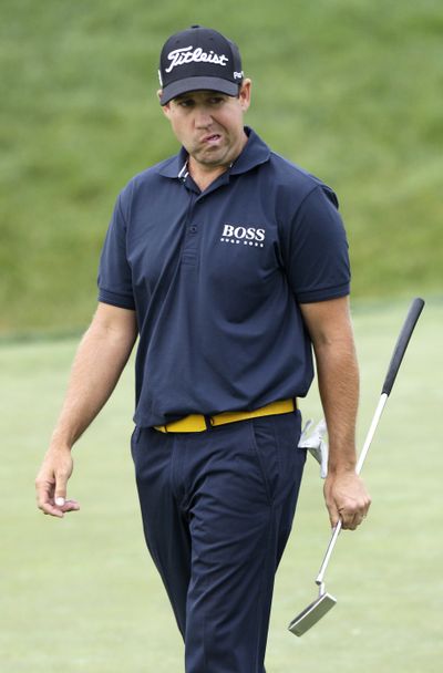 Erik Compton had his first heart transplant at age 12 and a second in May 2008. His 67 on Thursday is one shot out of the lead. (Associated Press)