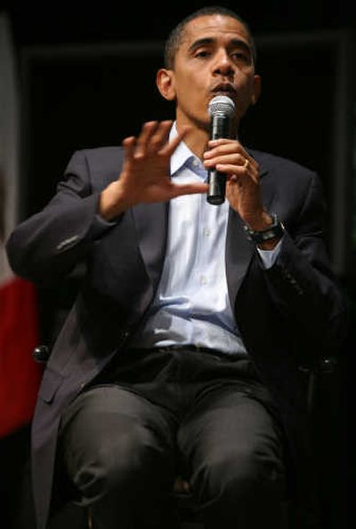 
Barack Obama speaks at the National Summit on Agriculture and Rural Life at Iowa State University in Ames, Iowa, on Saturday. Associated Press
 (Associated Press / The Spokesman-Review)