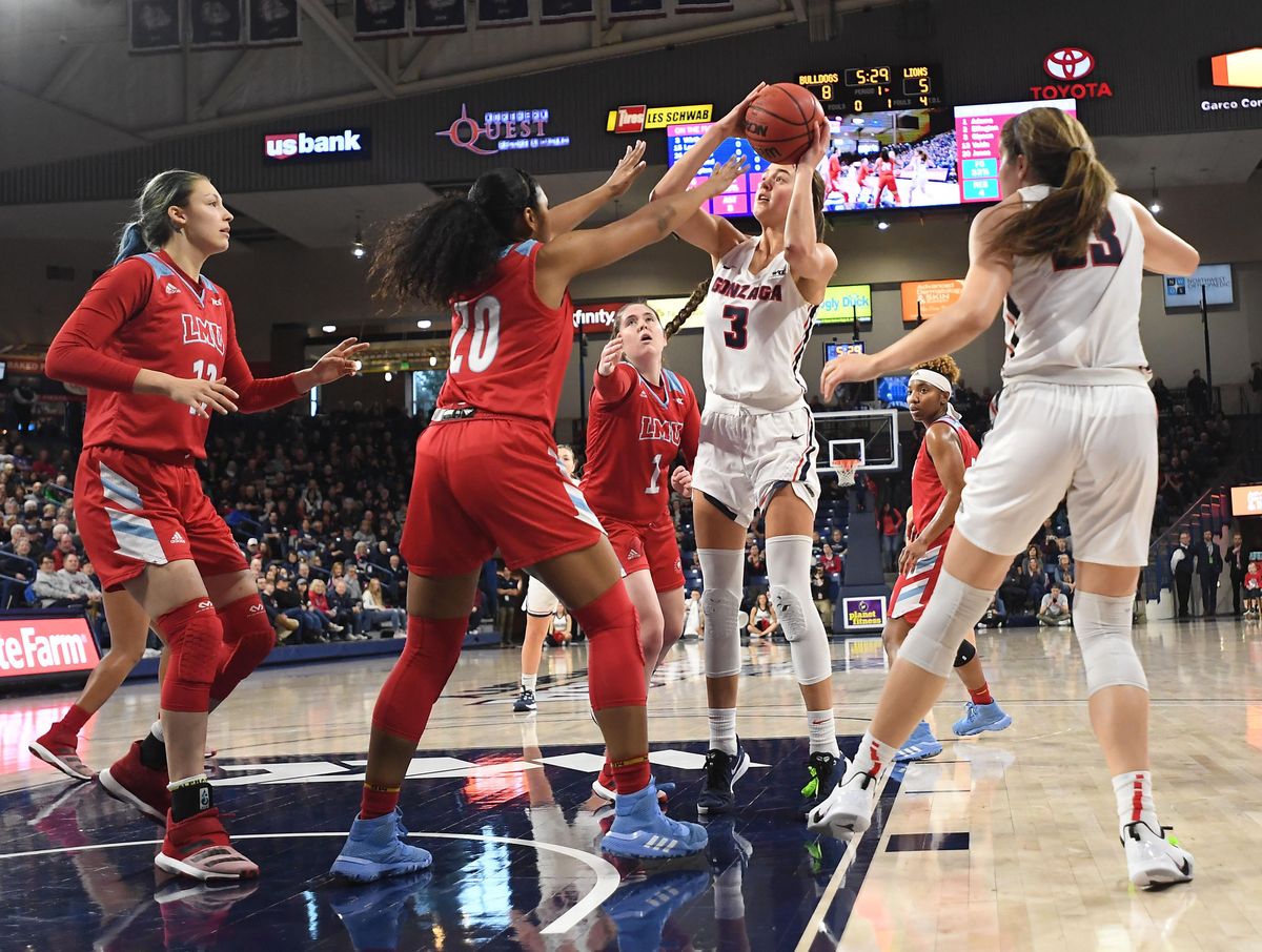 Gonzaga women vs. Loyola Marymount (Jan. 25, 2020) - Jan. 25, 2020 ...