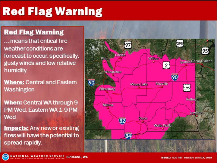 Red Flag Warnings Issued For Spokane Area Wednesday | The Spokesman-Review