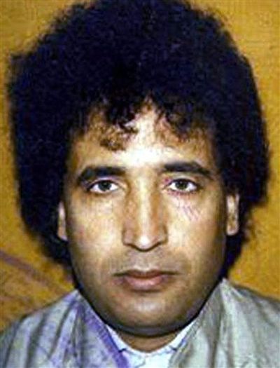 Undated file photo, issued by the British Crown Office of Abdel Baset al-Megrahi, the Libyan man found guilty of the Lockerbie bombing. al-Megrahi who was found guilty of the 1988 Lockerbie bombing of a PanAm flight over Scotland that killed 270 people, was released from a Scottish prison in 2009 on compassionate grounds after being diagnosed with a fatal cancer. He was reported by his son to have died Sunday May 20 2012.  (Associated Press)