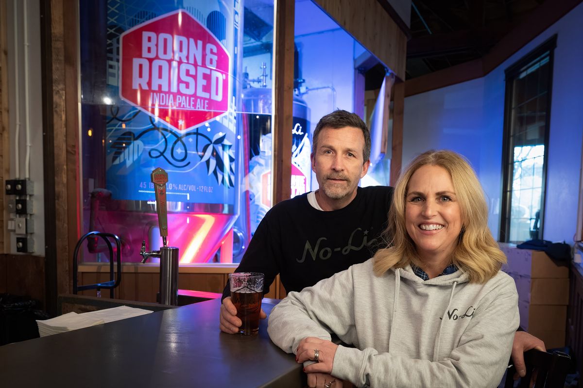 Difference Makers John and Cindy Bryant, owners of No-Li Brewhouse, have raised hundreds of thousands of dollars for local charities during the pandemic.  (Colin Mulvany/The Spokesman-Review)