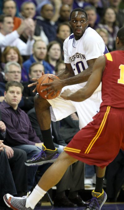 Quincy Pondexter and the Huskies take on USC: 4 p.m. on FSN (Associated Press / The Spokesman-Review)