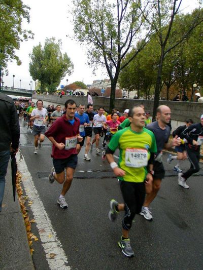 Runners in a 20K race through the streets of Paris were encountered during a well-executed layover in the city of just less than 8 hours.