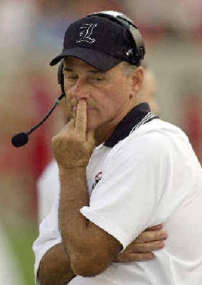 
Former Louisville, Idaho and Utah State coach John L. Smith is getting ready for his second season with MSU.
 (Associated Press / The Spokesman-Review)