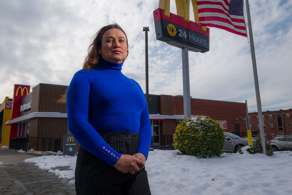 Diana Portillo, a trans woman from El Salvador, won a discrimination lawsuit against a McDonald’s in Washington, D.C. MUST CREDIT: Shedrick Pelt/For The Washington Post  (Shedrick Pelt/For The Washington Post)