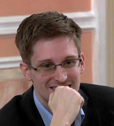 This image released Oct. 11, 2013, by WikiLeaks shows former NSA systems analyst Edward Snowden. (Associated Press)