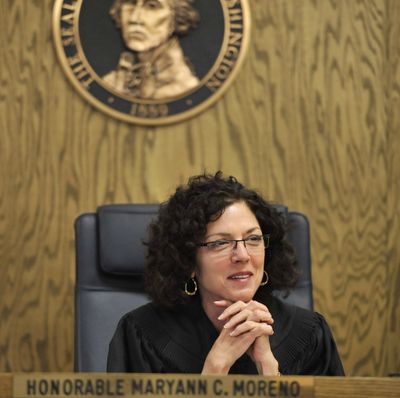 Superior Court Judge Maryann Moreno is stepping down as presiding judge, which is elected by her peers, to serve as adminis- trative judge. (Dan Pelle)