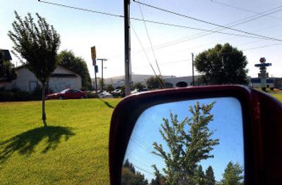 
Near the intersection of Regal Street and 57th Avenue  trees are planted through the efforts of Carrie Anderson. 
 (Brian Plonka photos/ / The Spokesman-Review)