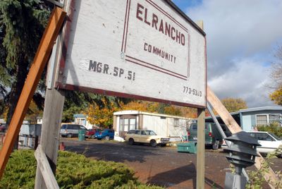 El Rancho trailer park residents won’t have to move just yet.  (File / The Spokesman-Review)