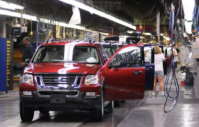Ford Explorers and Sport Trac SUVs roll off the assembly line at the Louisville Assembly Plant in Louisville, Ky.   (Associated Press / The Spokesman-Review)