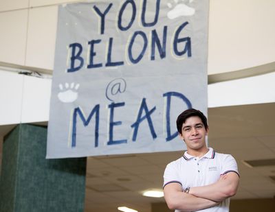 Mead High School senior Azizullah Moltafet didn’t speak a word of English when he arrived in Spokane in 2012. (Tyler Tjomsland / The Spokesman-Review)