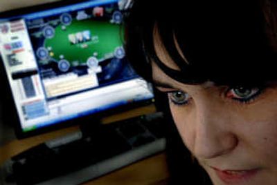 
Wendy Nutting, of Coeur d'Alene, talks at her home last week about state laws surrounding poker. Nutting was recently appointed state director for the National Poker Players Alliance, an advocacy group for the game. 
 (Kathy Plonka / The Spokesman-Review)