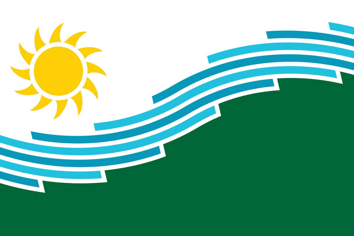 Derek Landers designed the winning city flag.  (Courtesy)