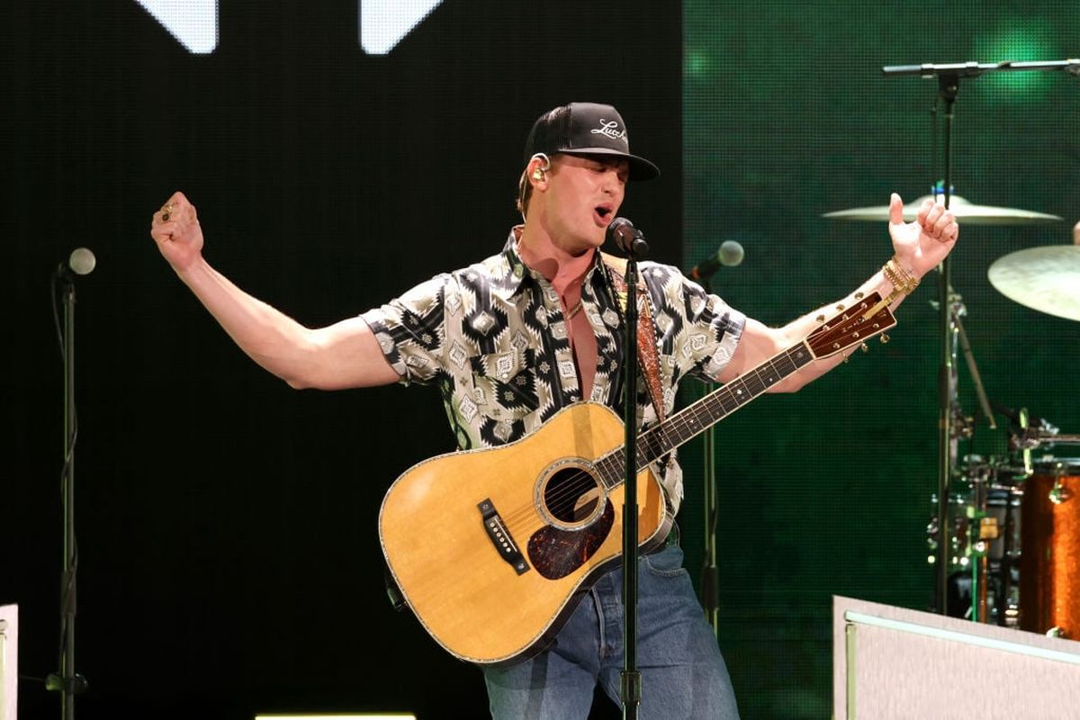 Parker McCollum performs onstage during the 2023 iHeartCountry Festival presented by Capital One at Moody Center on May 13, 2023, in Austin, Texas.  (Getty Images )